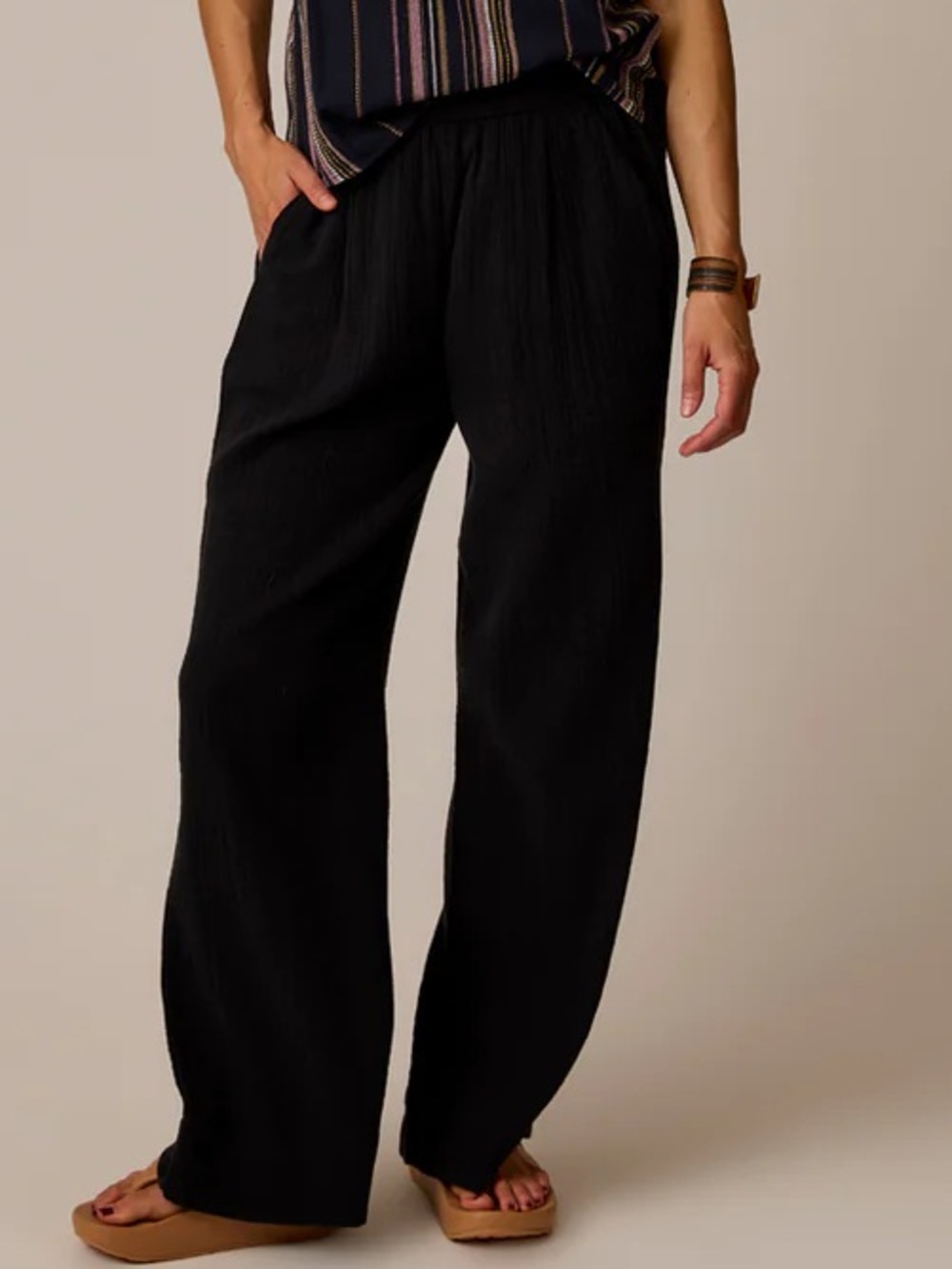 Carve Designs Nick Gauze Wide-Leg Pants NWT
